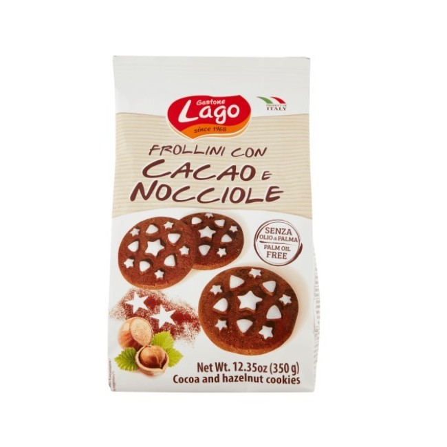 Frollini Cacao e Nocciole 350 gr Lago