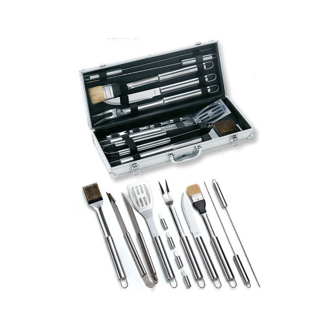 Set Valigetta Alluminio 12 pz Acciaio inox