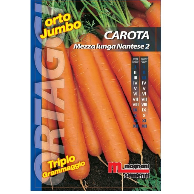 Semi di Carota Mezza Lunga Nantese