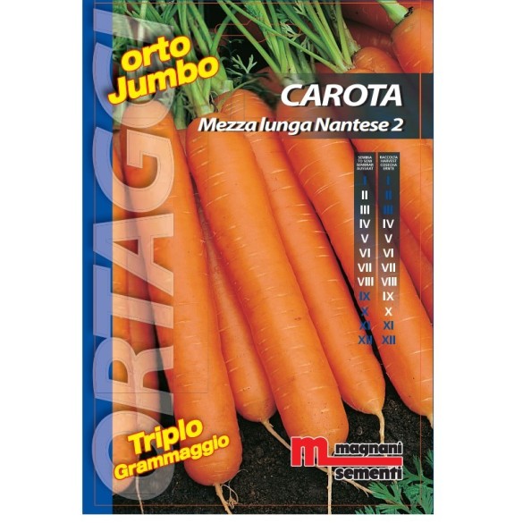 Semi di Carota Mezza Lunga Nantese