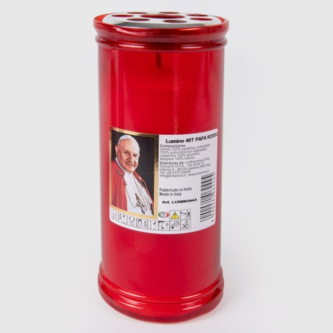 Lumino Votivo T40 Rosso Papa