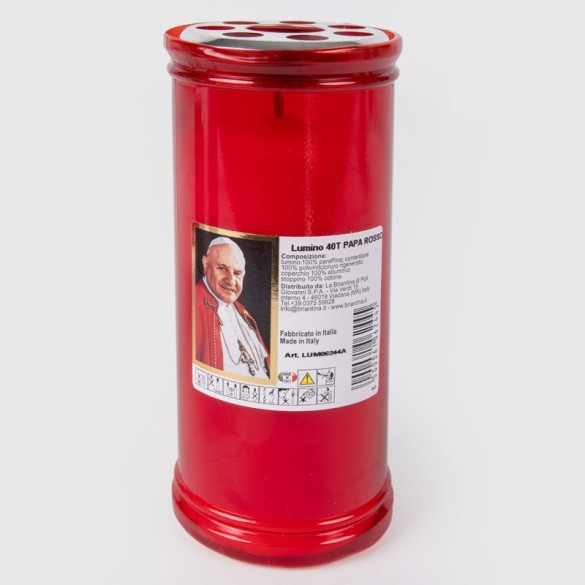Lumino Votivo T40 Rosso Papa