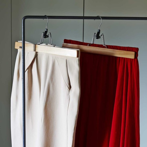 Pinza in Legno per Gonne/Pantaloni 3PZ 28 cm PERFETTO