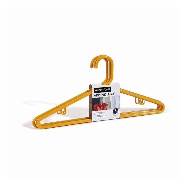 Attaccapanni in Plastica 4 pz PERFETTO