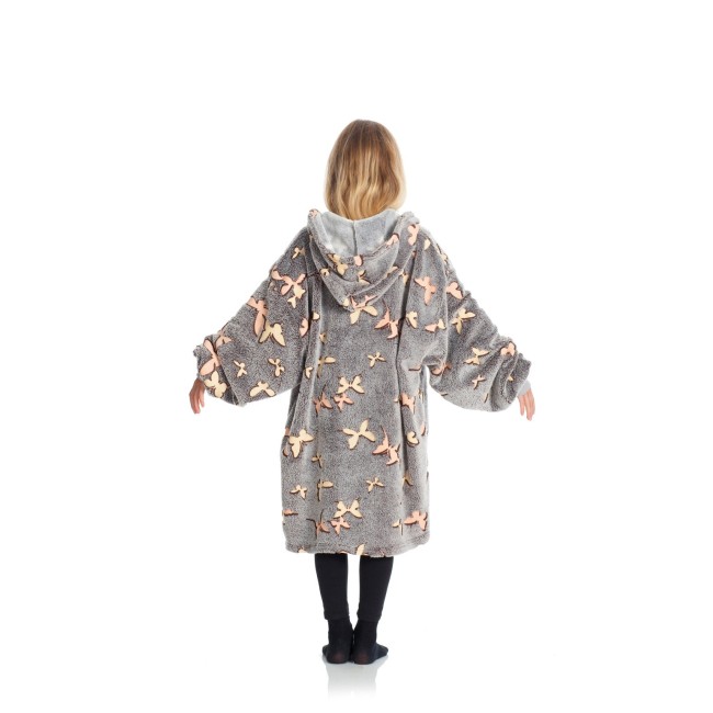 Coperta Poncho Kangurone Kids Butterflies KANGURU