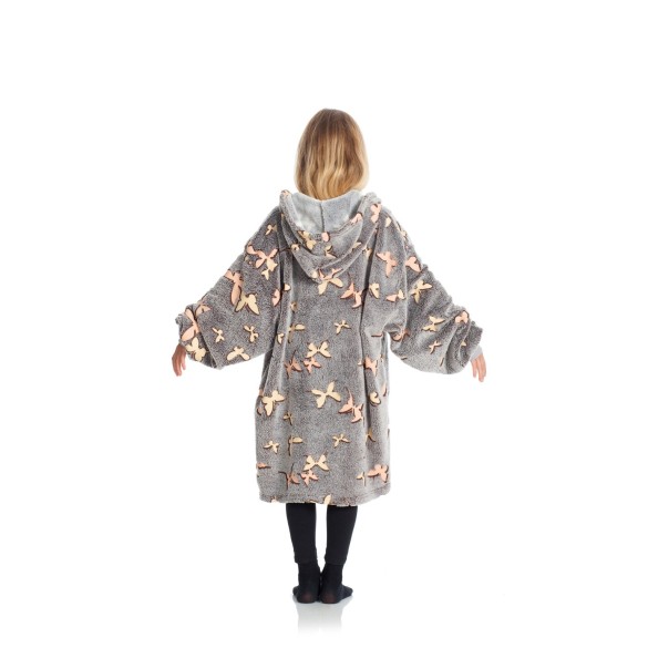 Coperta Poncho Kangurone Kids Butterflies KANGURU