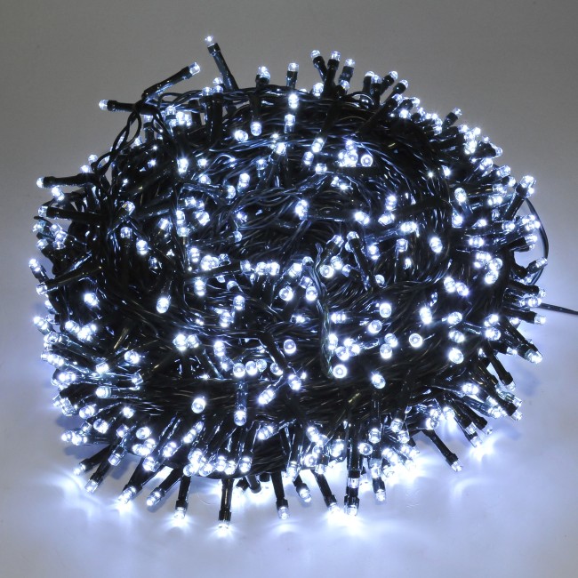 Luci 1000 Led Bianco con Giochi di luce + Timer 50 mt GIOCOPLAST