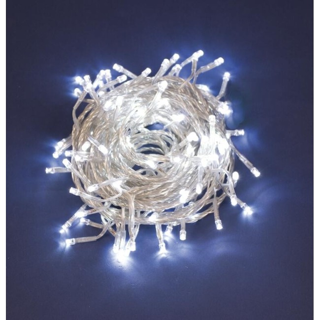 Luci da 300 Led Colore Bianco con Giochi di Luce 10 mt GIOCOPLAST