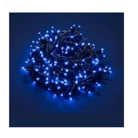 Luci da 300 Led Colore Blu con Giochi di Luce 10 mt GIOCOPLAST