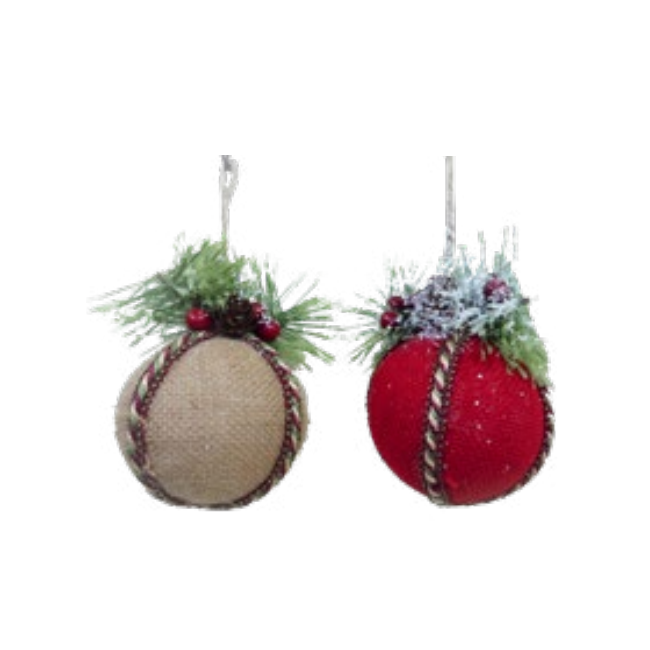 Sfera Decoro Natura D10 cm Assortita GIOCOPLAST