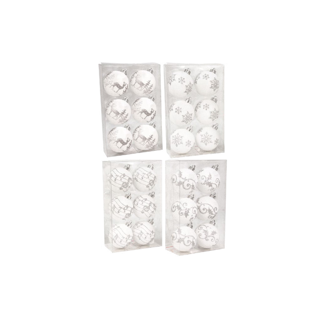 Scatola da 6 Sfere Bianche D60 mm GIOCOPLAST