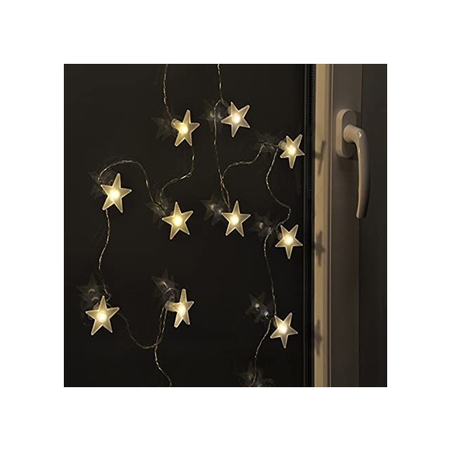 10 Decorazioni a Led con Ventosa a Batteria GIOCOPLAST