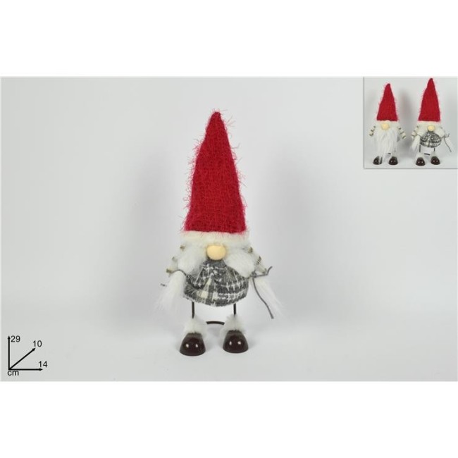 Gnomo Di Natale con Gambe a Molla Assortito DUEESSE CHRISTMAS
