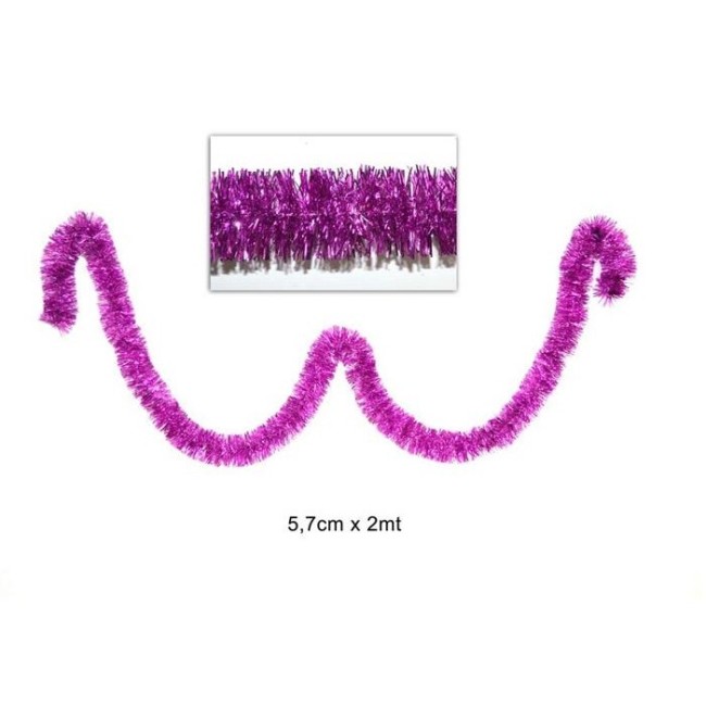 Filo Addobbo Rosa 6 cm x 2 mt DUESSE CHRISTMAS