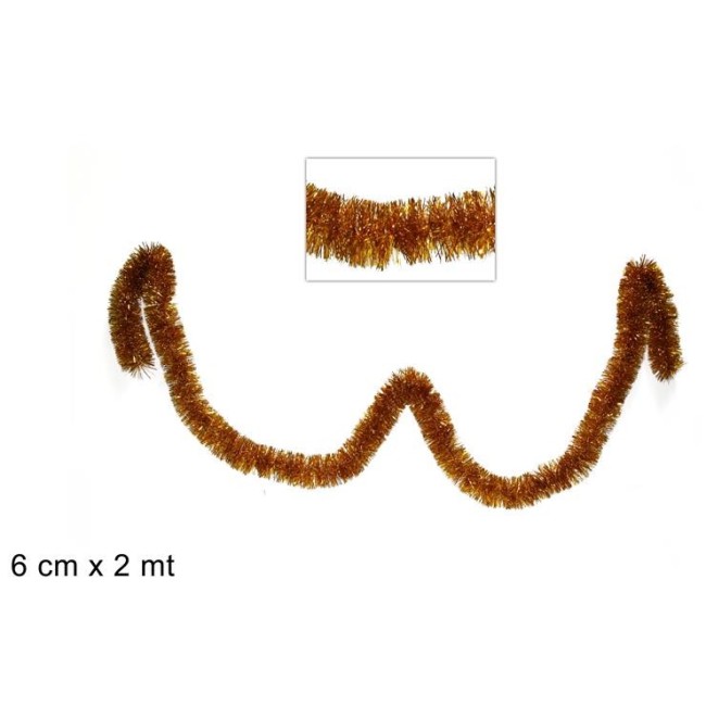 Filo Addobbo Oro 6 cm x 2 mt DUESSE CHRISTMAS