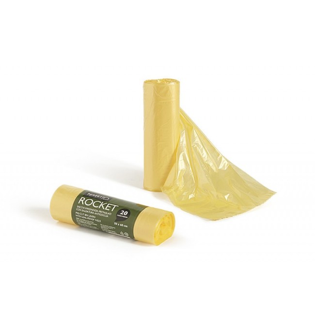 Sacchi Immondizia 50x60 cm 20 pz Colori Assortiti PERFETTO