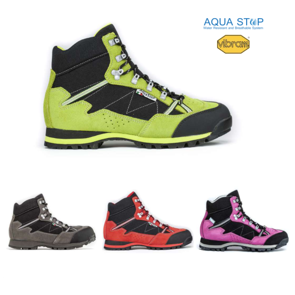 Scarponcino Trekking Alto Scamosciato con Fodera Aquastop Misure Assortite TREEMME
