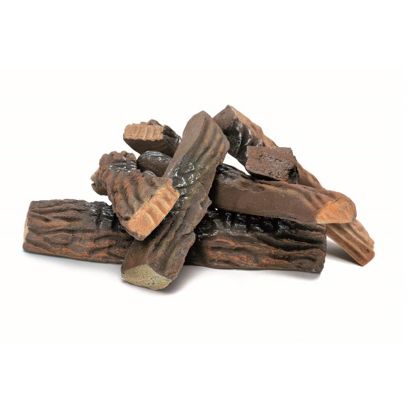 9 Pezzi di Legno Decorativi per Biocamini