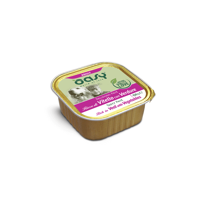 Cane - Patè di Vitello e Verdure 150 gr Oasy
