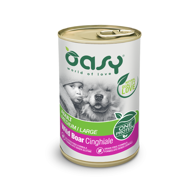 Cane - Pate' One Protein Adult Medium/Large Cinghiale 400gr Oasy