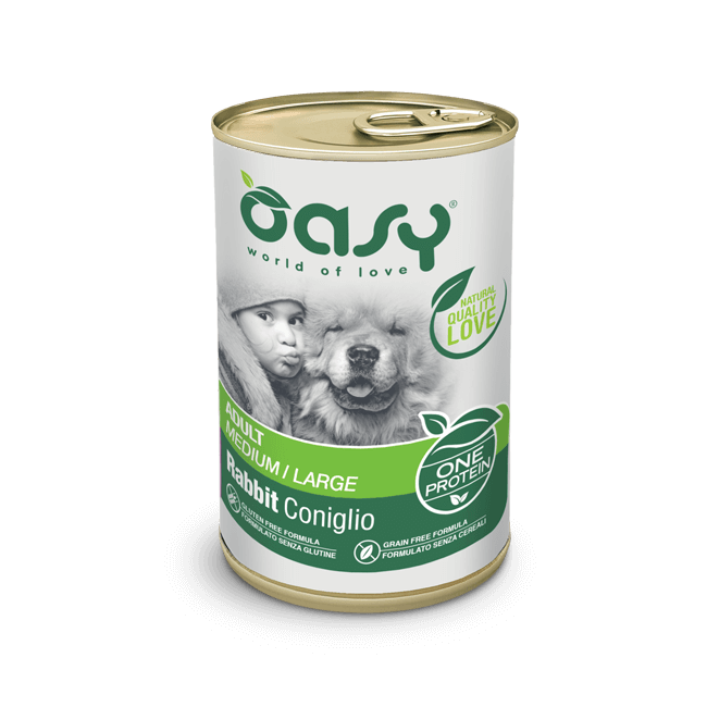 Cane - Pate' One Protein Adult Medium/Large Coniglio 400 gr Oasy