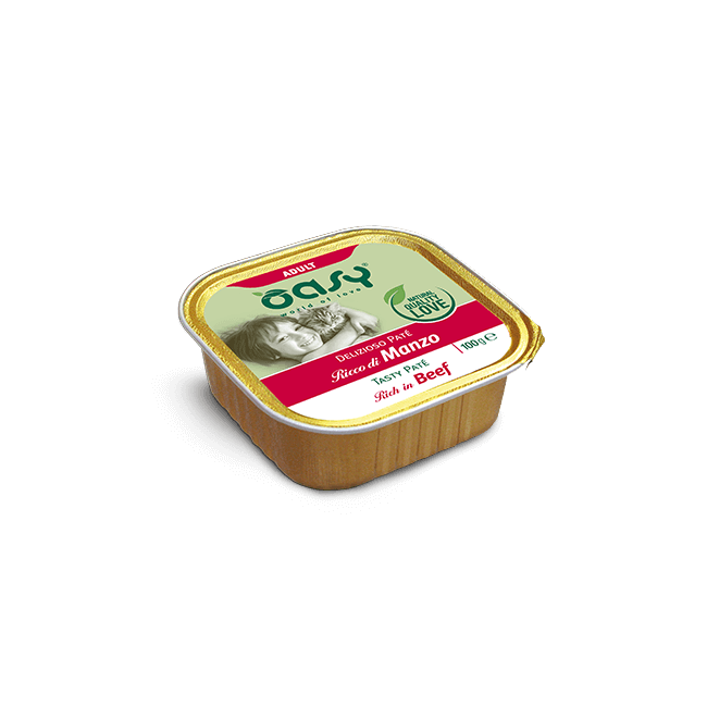 Gatto - Pate' Adult Manzo 100 gr Oasy