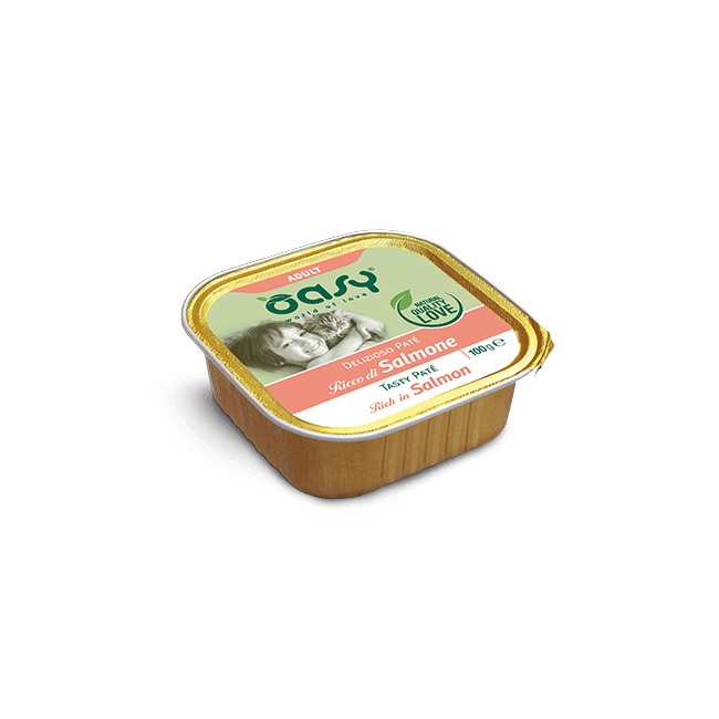 Gatto - Pate' Adult Salmone 100 gr Oasy