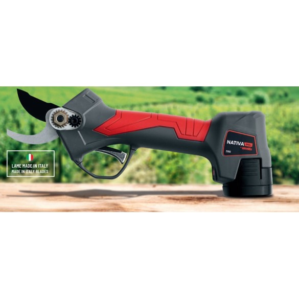 Potatore forbice a Batteria Ausonia Nativa+Fodero in Omaggio