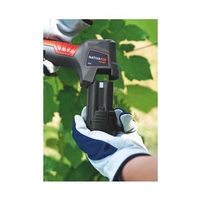 Potatore forbice a Batteria Ausonia Nativa+Fodero in Omaggio