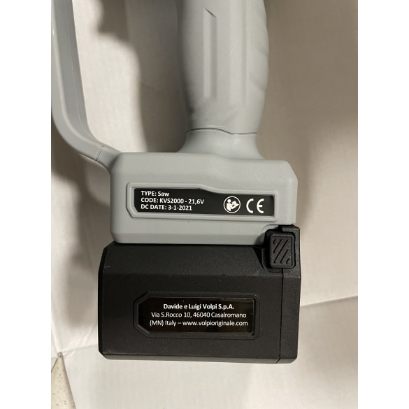 Motosega Potatore a Catena a Batteria al Litio 4,0 Ah KVS2000 VOLPI