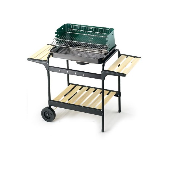 Barbecue 60-40 Green/Wood Ompagrill