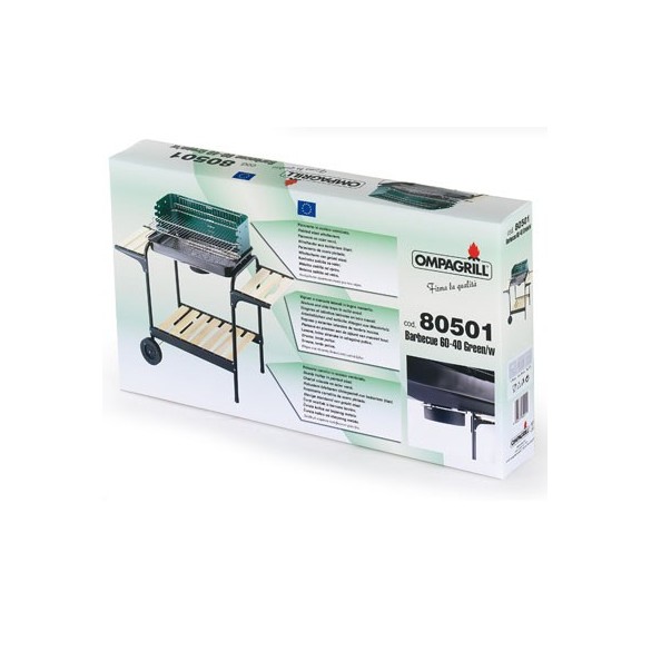 Barbecue 60-40 Green/Wood Ompagrill
