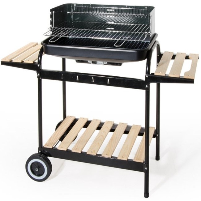 Barbecue con Carrello + doppio Ripiano Medio Verdelook
