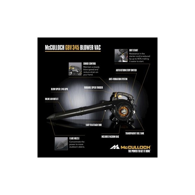 Aspiratore Soffiatore GBV 345 Mc Culloch
