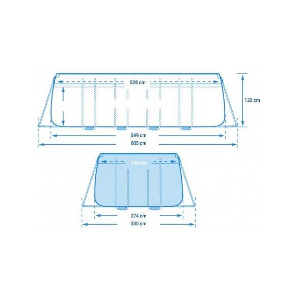 Piscina Ultra Frame 549x274x132 h Intex