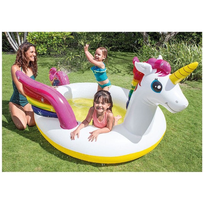 Piscina Kid Unicorno con Spruzzino Intex