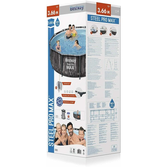 Piscina Bestway Steel PRO Max Ø 366 x 100 cm