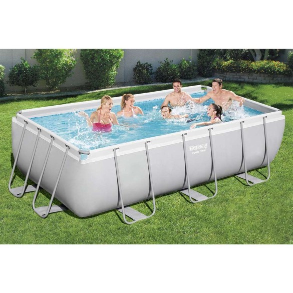 Piscina Bestway Rettangolare Power Steel Frame 4.04x2.01x1 M