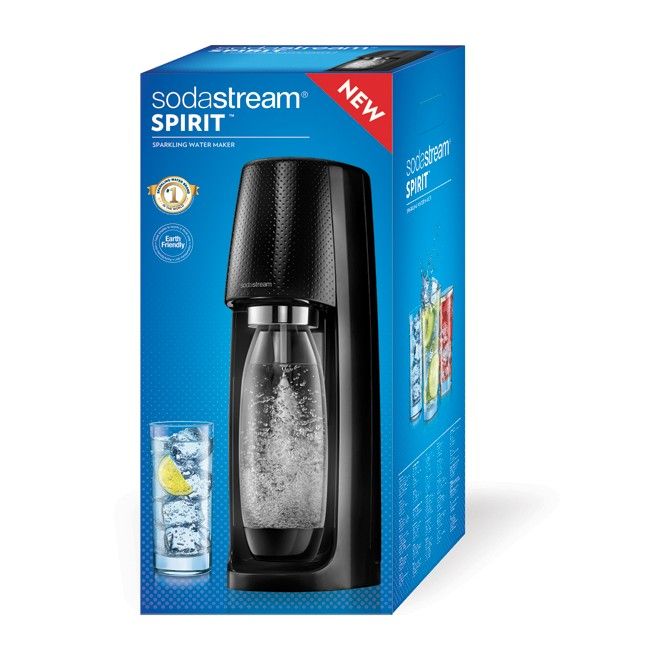 Gasatore Sodastream Spirit Nero + 2 Bottiglie My Only Bottle Omaggio