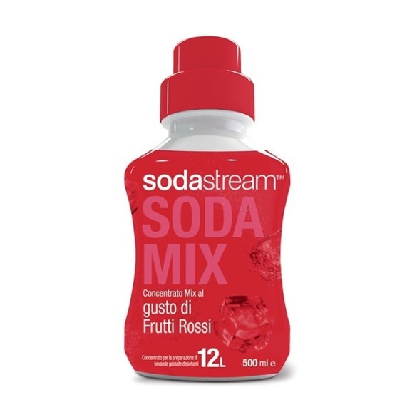 Gasatore Sodastream Spirit Rosso + 2 Concentrati al Gusto Frutti Rossi Omaggio