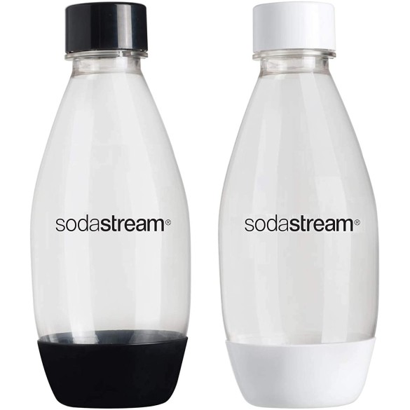 Bottiglie in Plastica 2 pz da 500 ml per Gasatori Sodastream