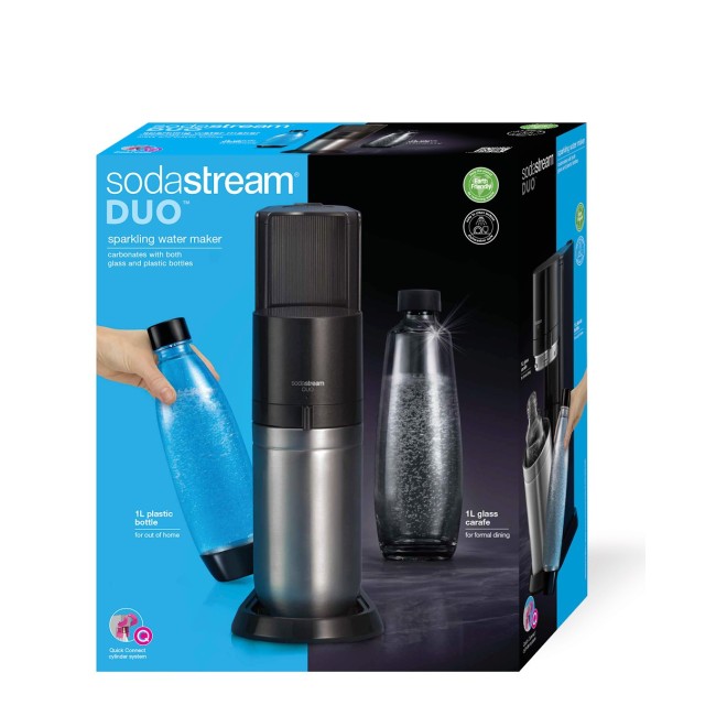 Gasatore Sodastream Duo Nero + 2 Bottiglie My Only Bottle Omaggio