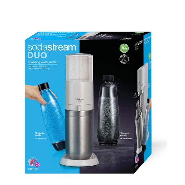 Gasatore Sodastream Duo Bianco + 2 Bottiglie My Only Bottle Omaggio