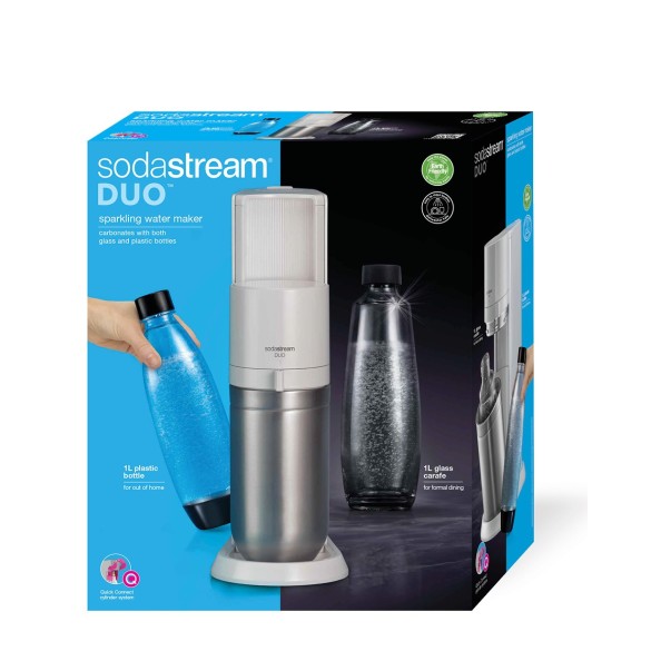 Gasatore Sodastream Duo Bianco + 2 Bottiglie My Only Bottle Omaggio