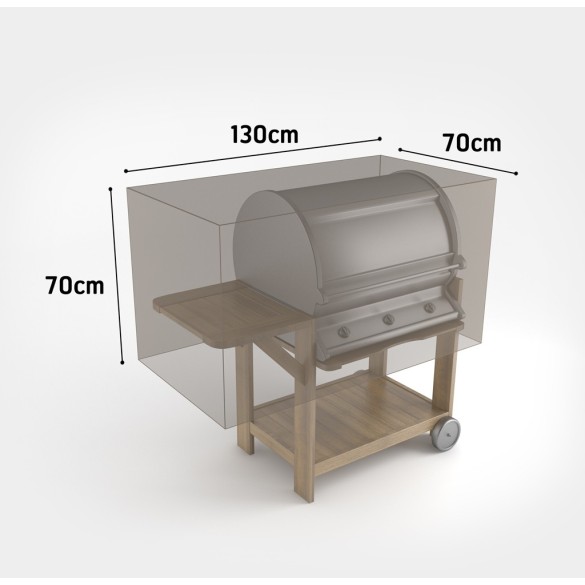 Copertura Barbecue Rettangolare 0,70 x 1,30 x 0,70 m