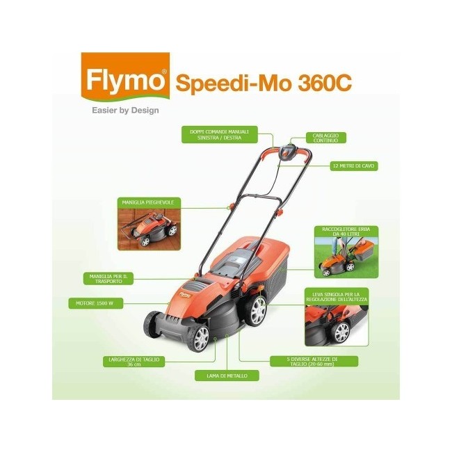 Rasaerba Elettrico Speedi Mo 360C