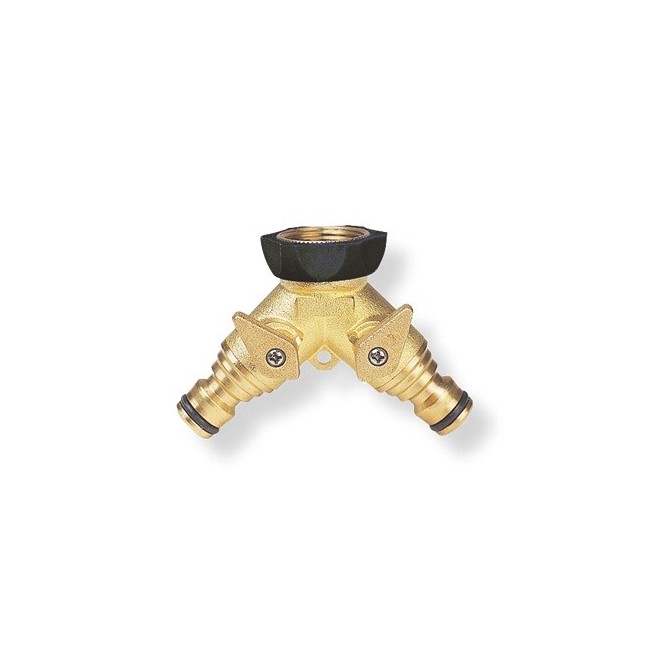 Presa Rubinetto a 2 Vie in Ottone