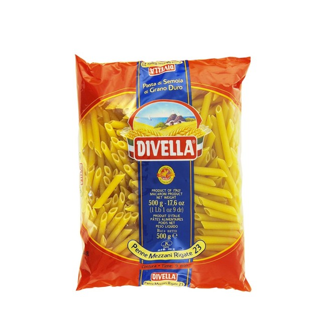 Penne Mezzani Rigate n. 23 Divella 500 gr