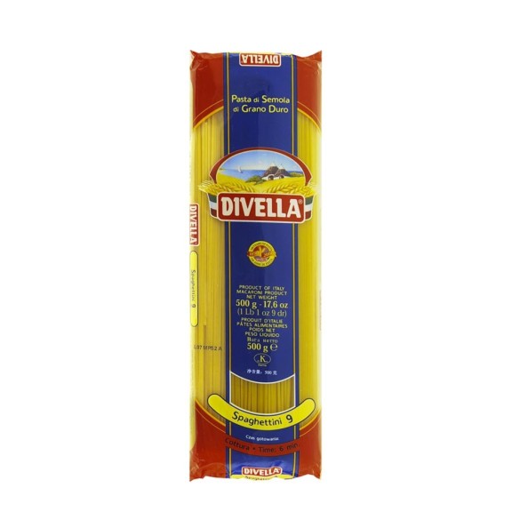 Spaghettini n. 9 Divella 500 gr