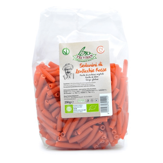 Sedanini Bio di Lenticchie Rosse Trevisan 250 gr